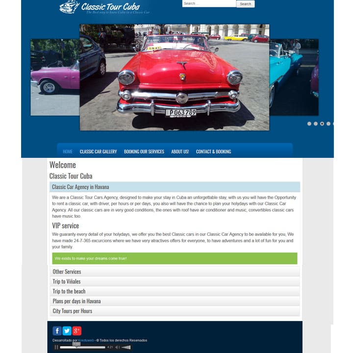 classictourcuba hacer pagina web agencia classic tour cuba