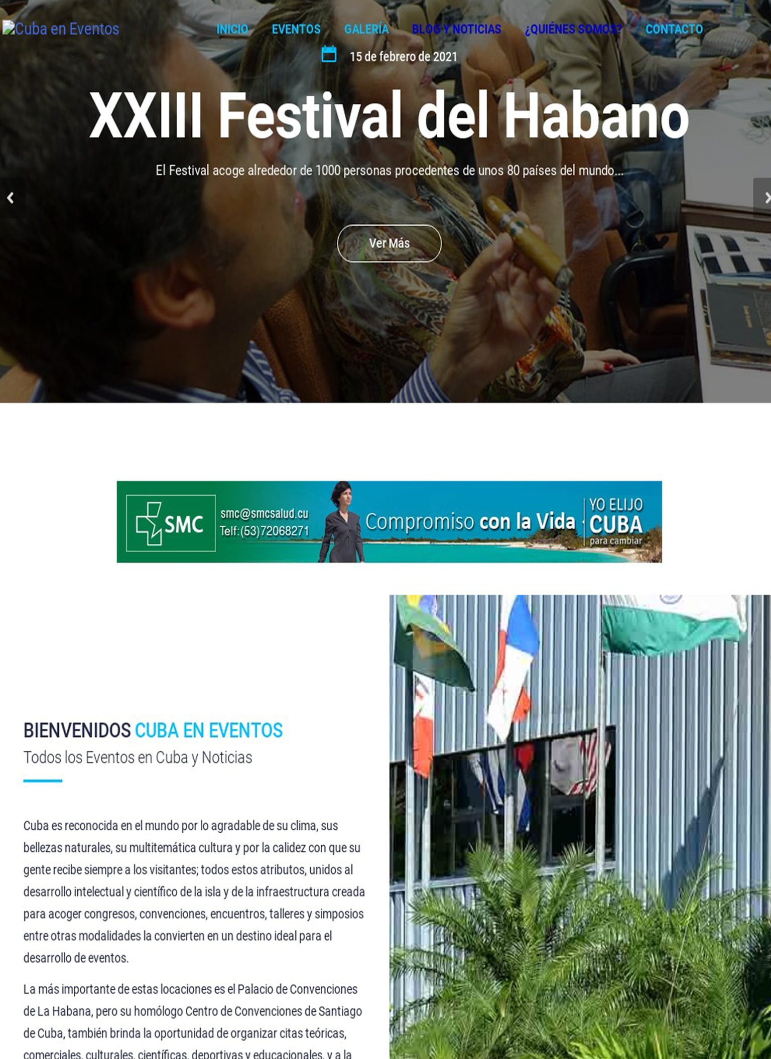 Sitio Web Cuba en Eventos