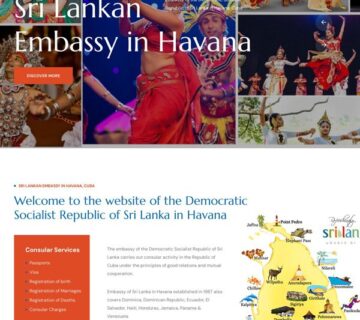 Sri Lanka Embajada en la Habana Cuba sitio web