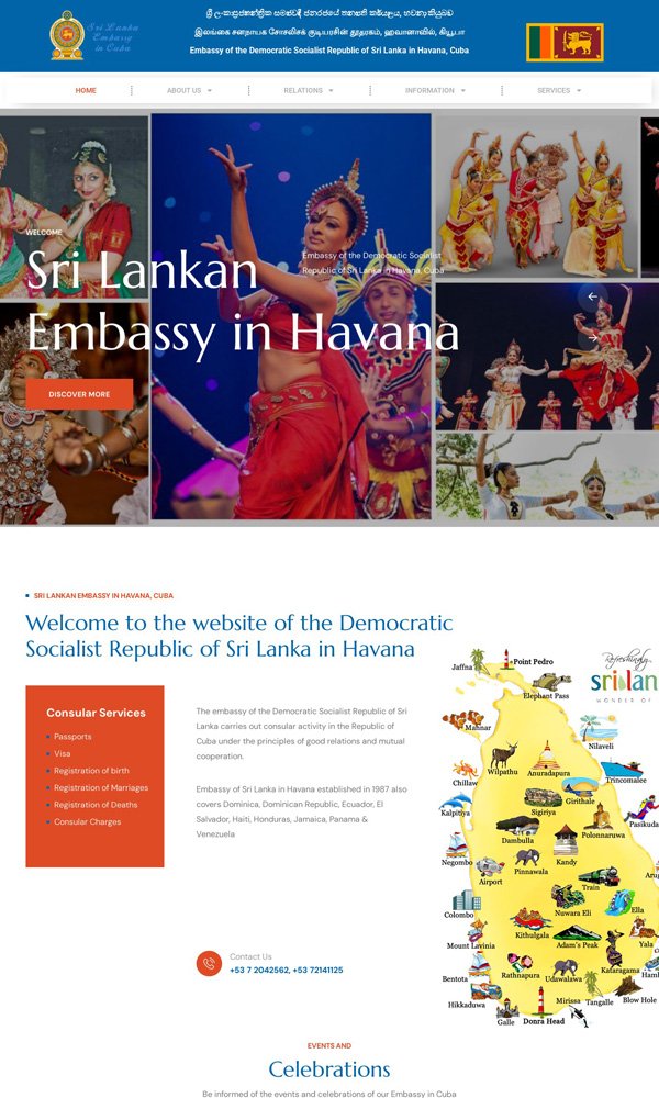 Sri Lanka Embajada en la Habana Cuba sitio web Sri Lanka Embajada en la Habana Cuba sitio web