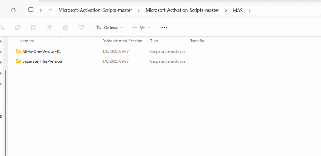 MAS1 Guía paso a paso para los scripts de activación de Microsoft (MAS)1