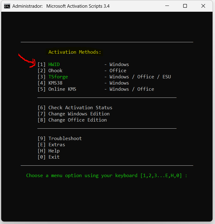 MAS3 Guía paso a paso para los scripts de activación de Microsoft (MAS)3