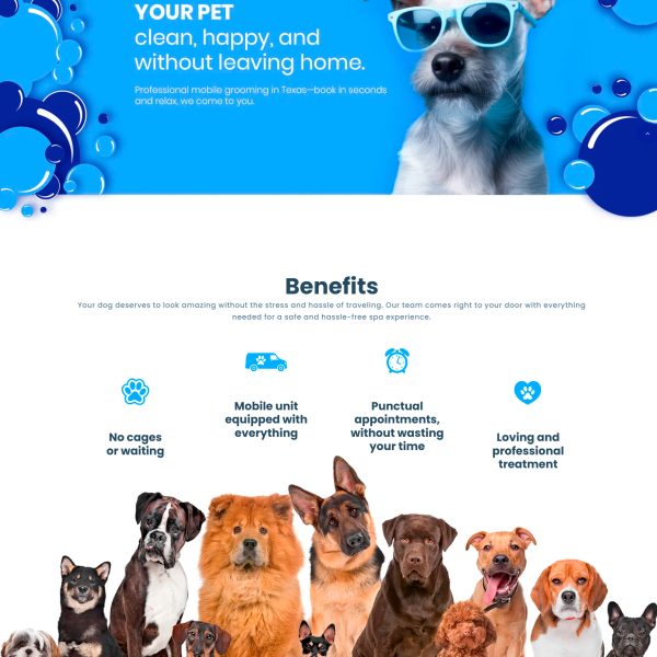 Sitio web DK Pet Grooming