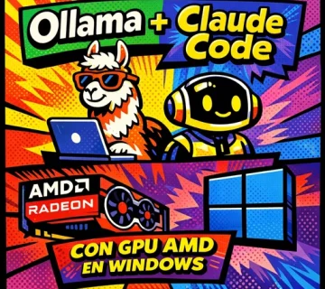 Ollama + Claude Code con GPU AMD en Windows